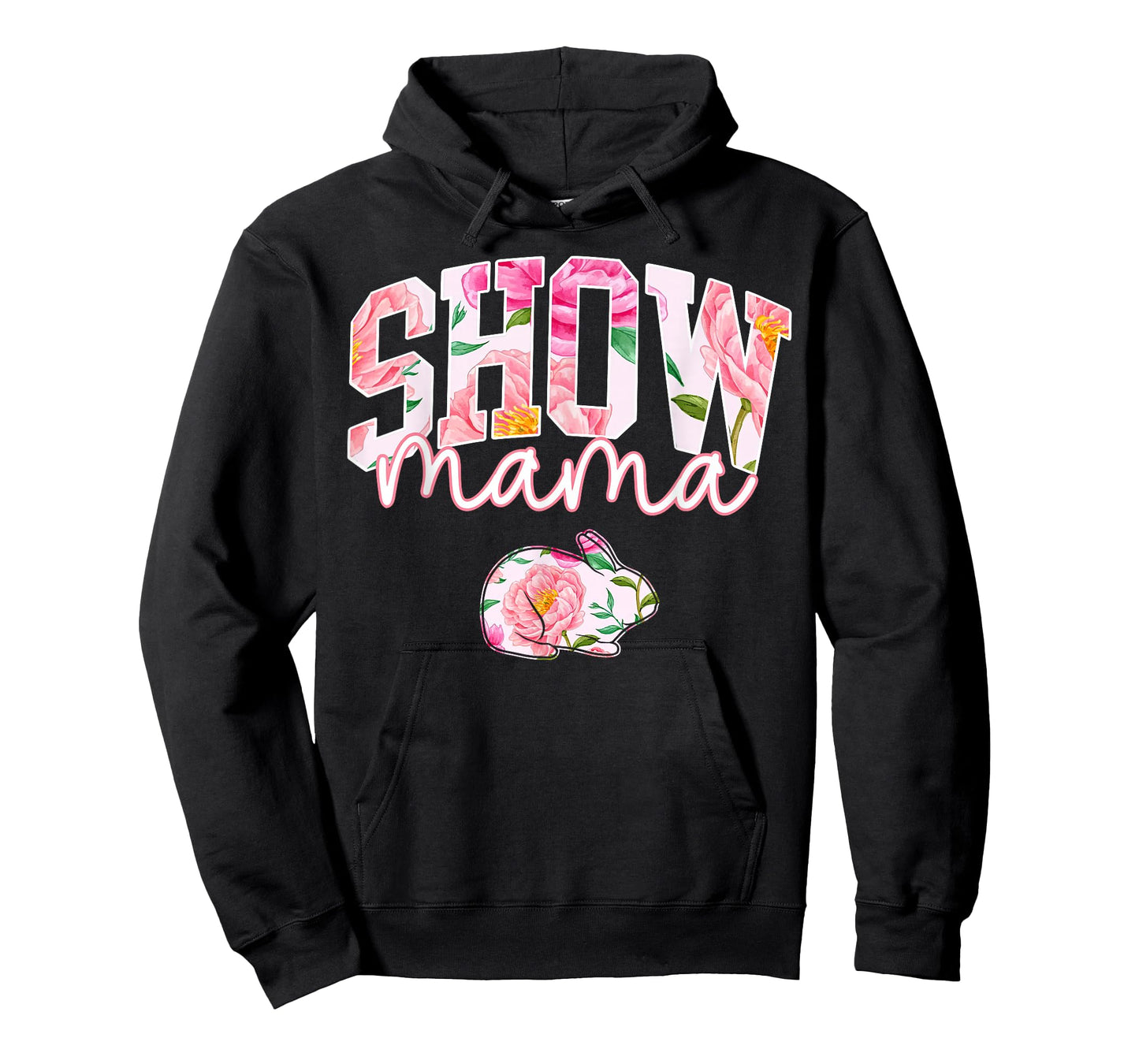 Stock Show Rabbit Mom Livestock County Bunny Mama Floral T-Shirt