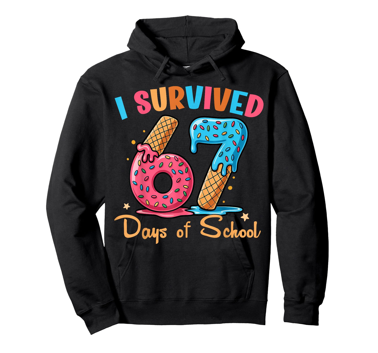 I Survived 67 Days of School Funny Six Seven Meme Teacher T-Shirt