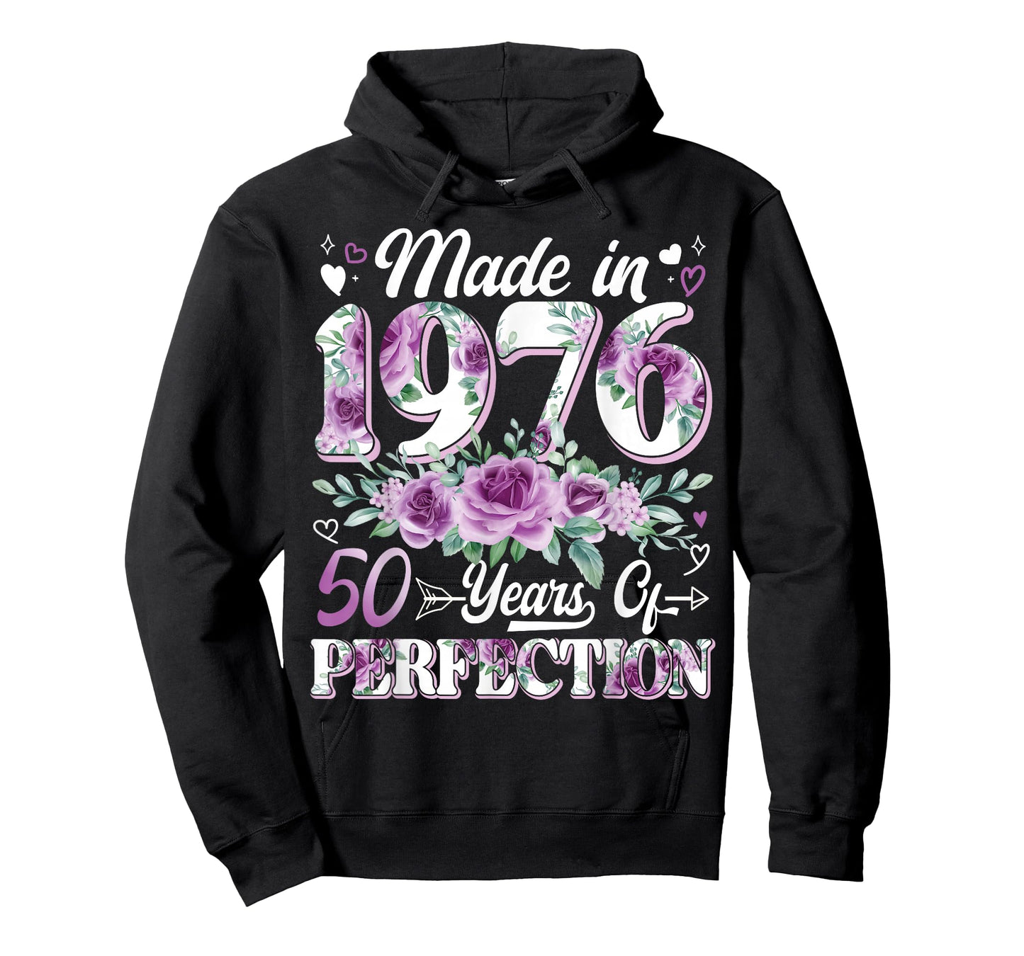 50 Year Old Made in 1976 Floral 50th Birthday Women T-Shirt