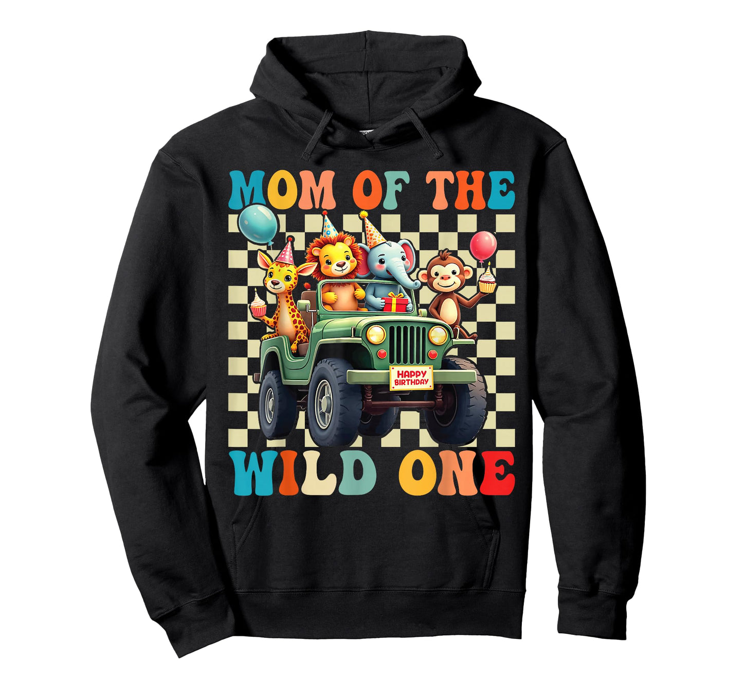 Mom of The Wild One 1st Birthday Safari Jungle Animals T-Shirt