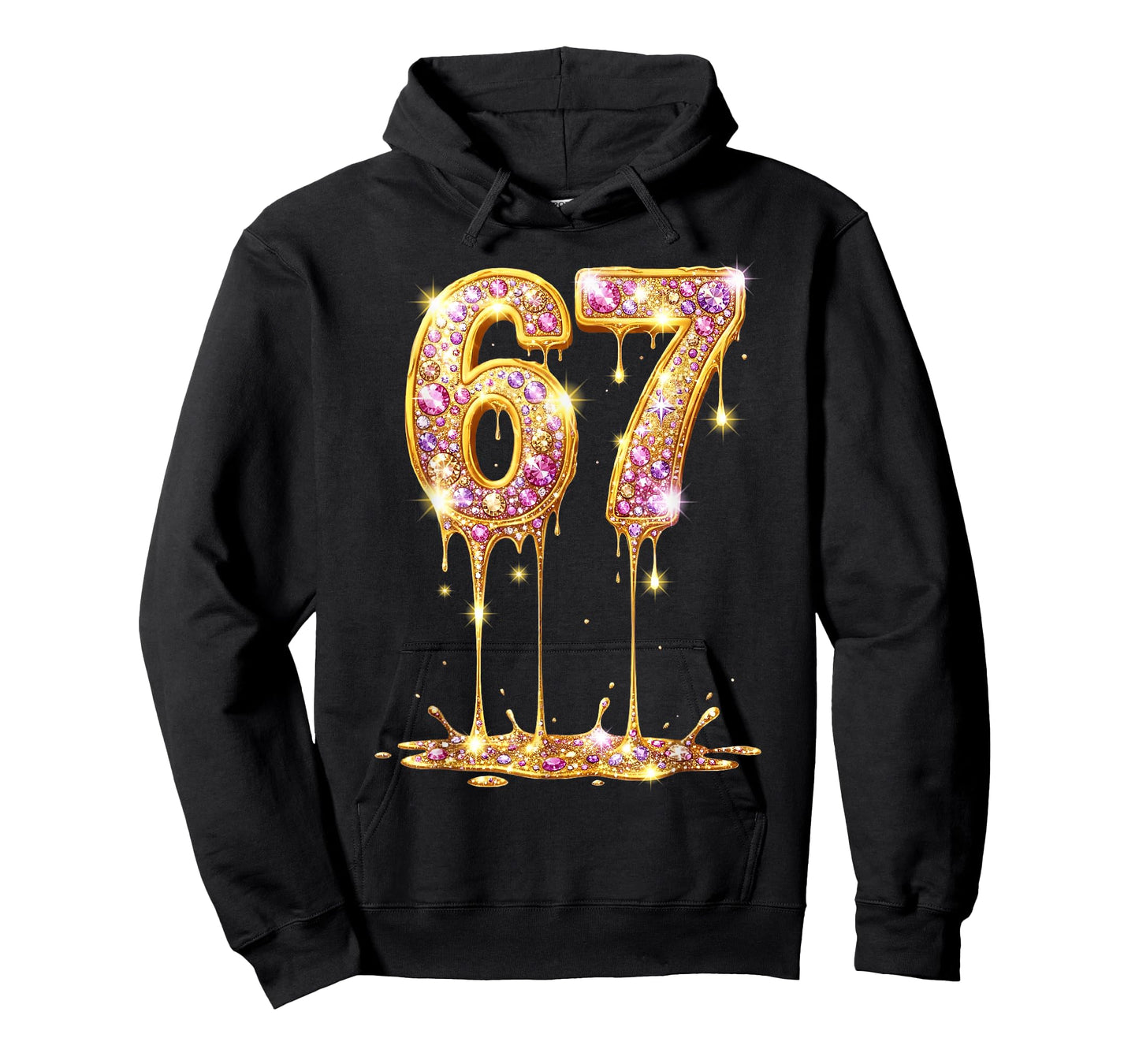 67 Drip Gold Diamond Six Seven Meme 6-7 Dripping 6 7 T-Shirt