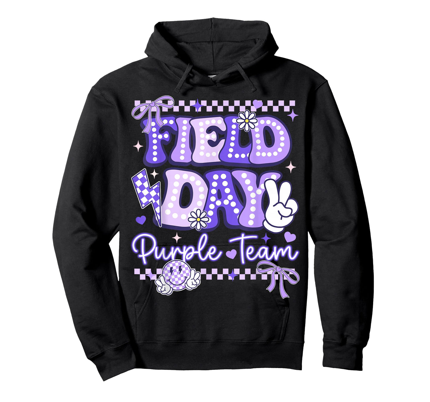 Purple Team Happy Field Day School Trip for Teacher Student T-Shirt