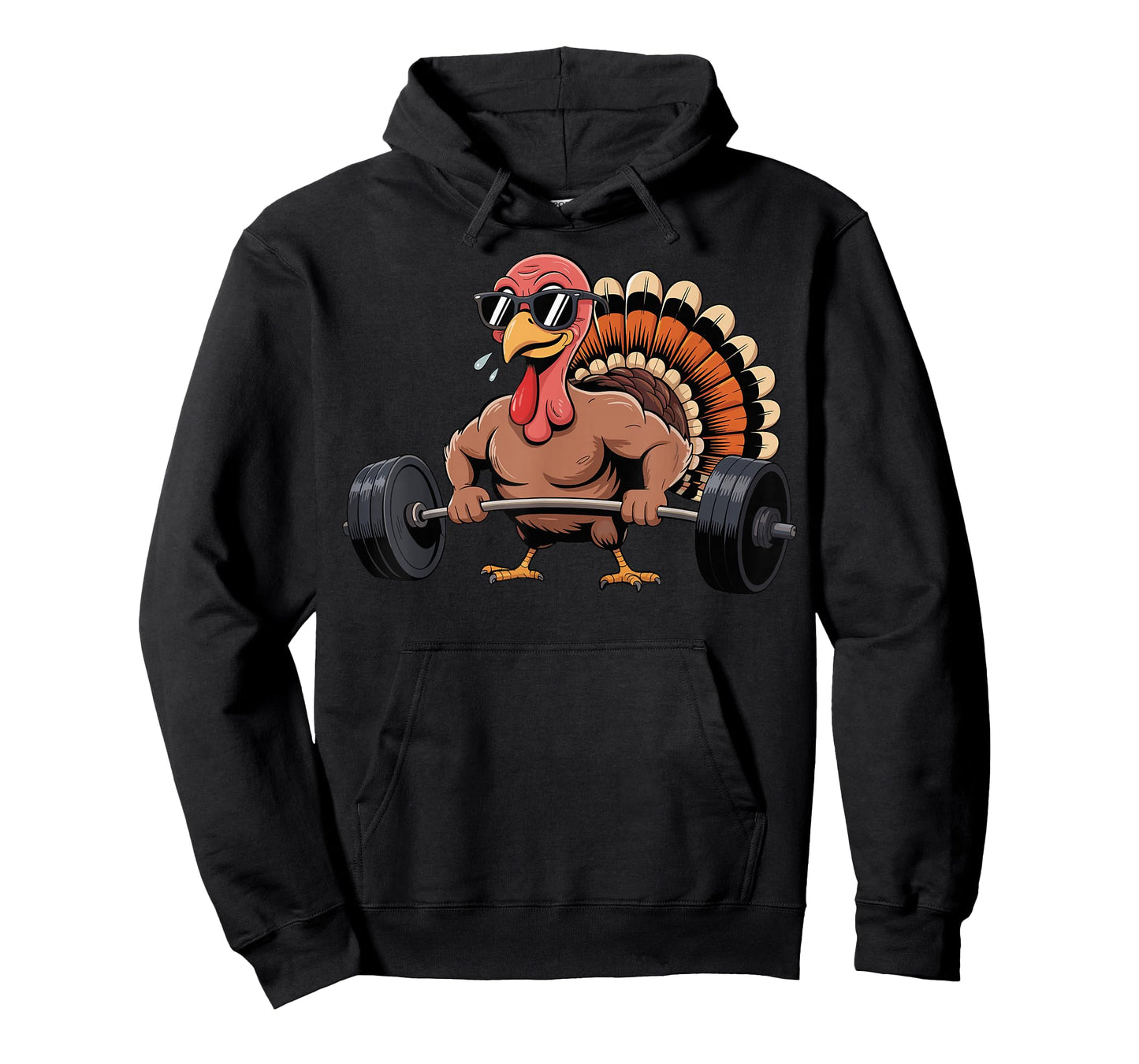 Thanksgiving Workout Turkey Barbell Lift Gym Men Women T-Shirt