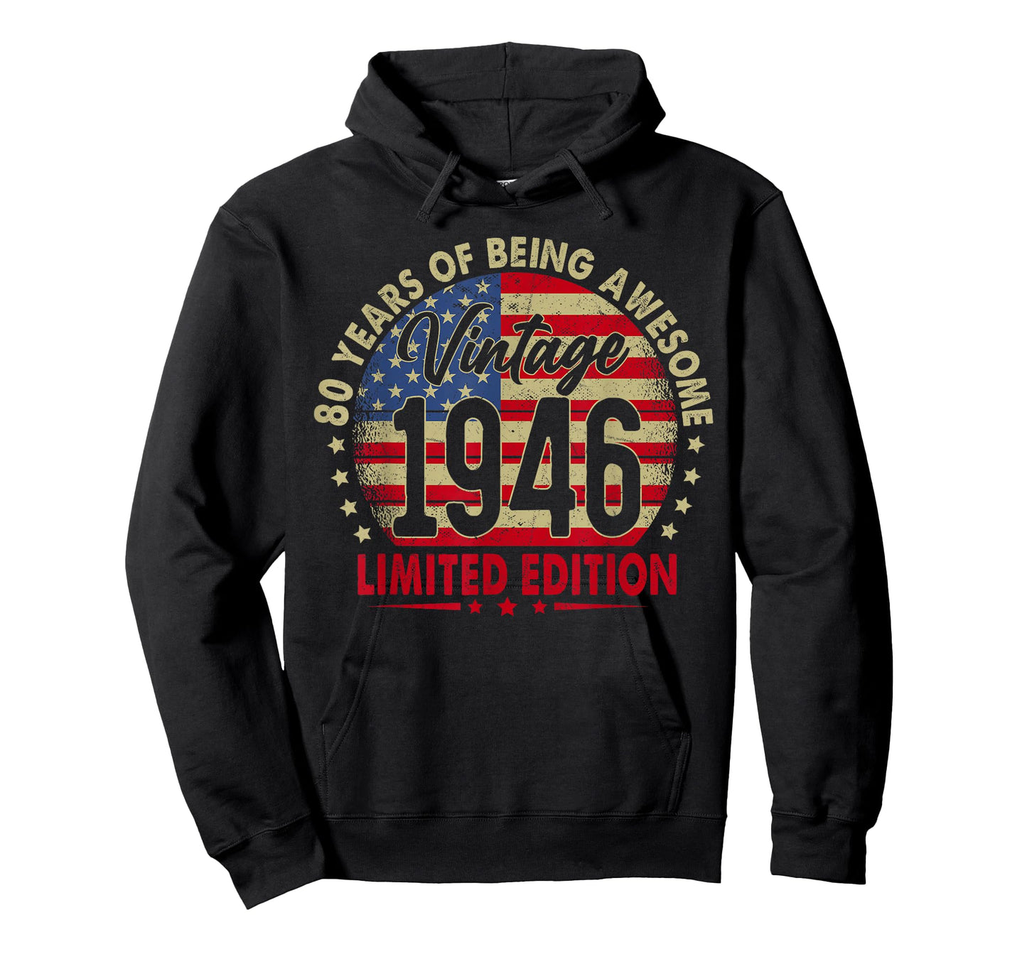 Born in 1946 Limited Edition 80th Birthday 80 Years Old T-Shirt