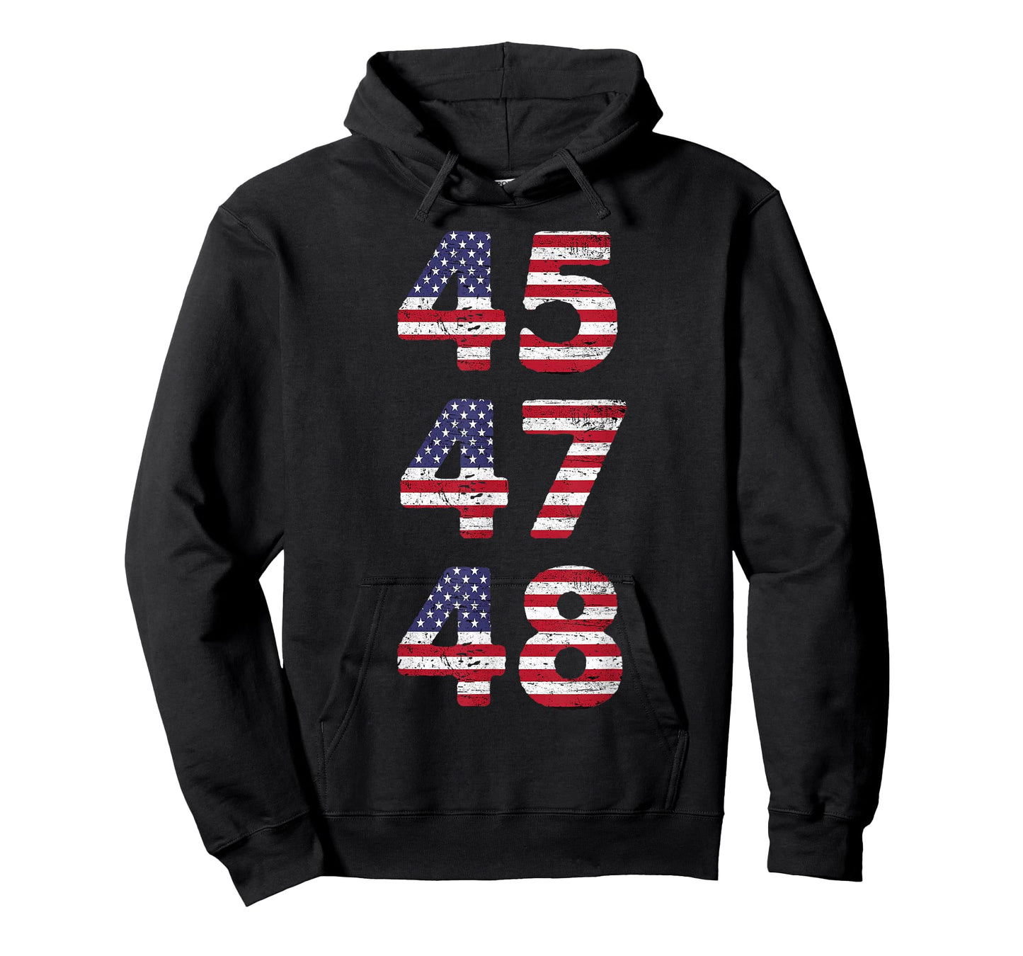 45 47 48 President US Flag Patriotic USA Flag Funny T-Shirt