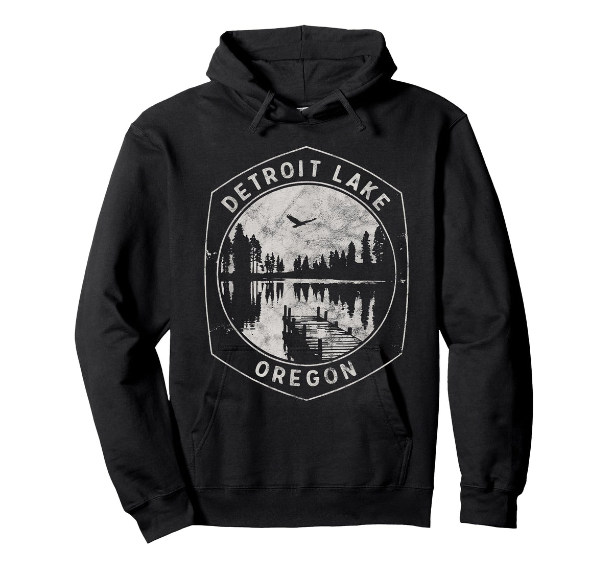 Vintage Detroit Lake Oregon Outdoors Vacation T-Shirt