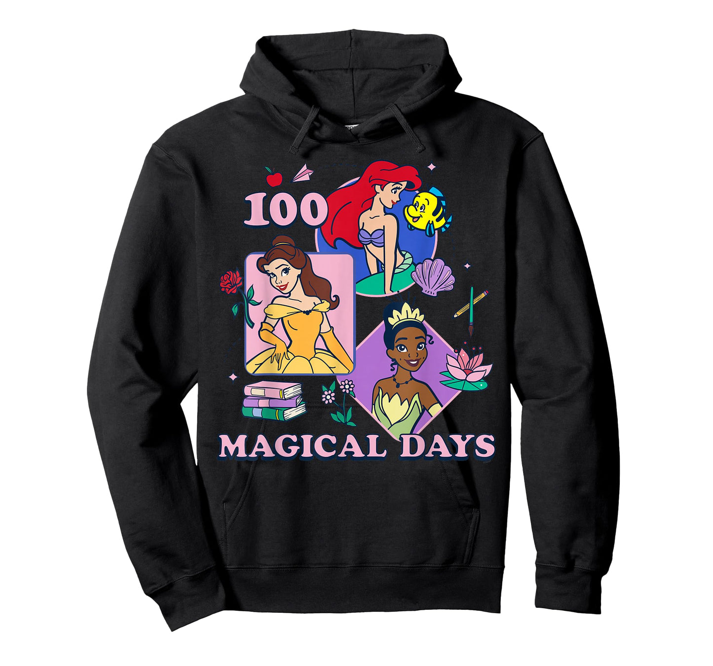 Disney Princess 100 Magical Days of School 100th Day T-Shirt