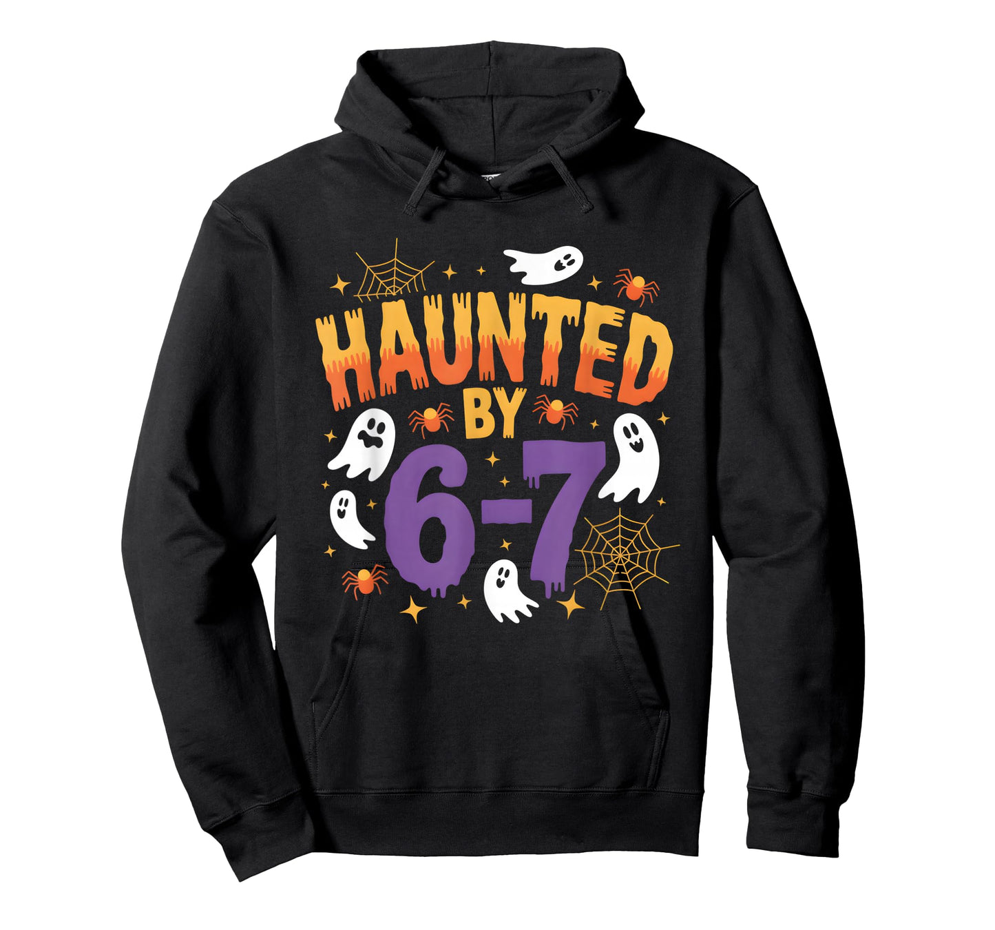 6 7 Haunted Halloween Meme six Seven Funny Spooky Gen Z 67 T-Shirt