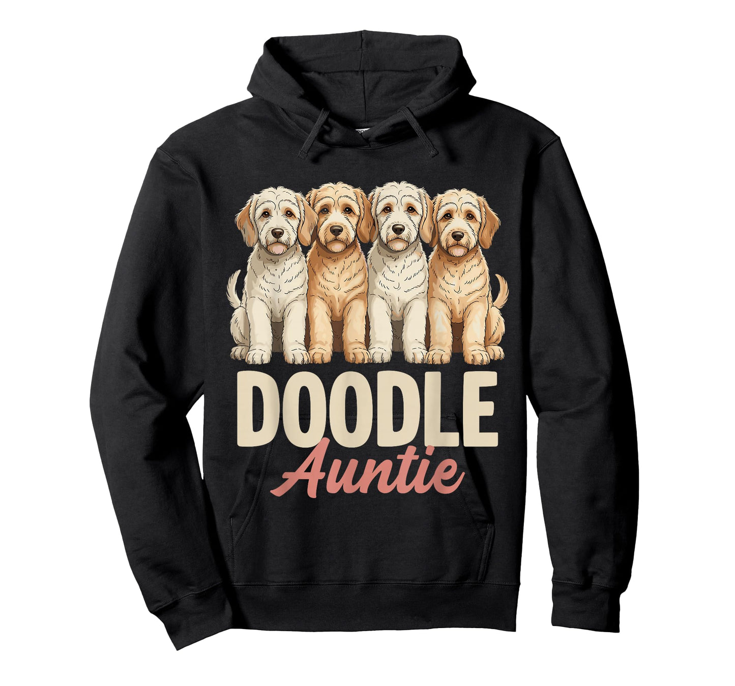 Doodle Auntie Funny Puppy Owner Goldendoodle Dog Lover T-Shirt