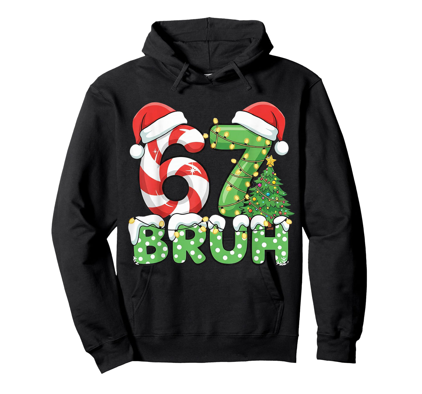Six Seven 67 Funny Santa Bruh Christmas Meme T-Shirt