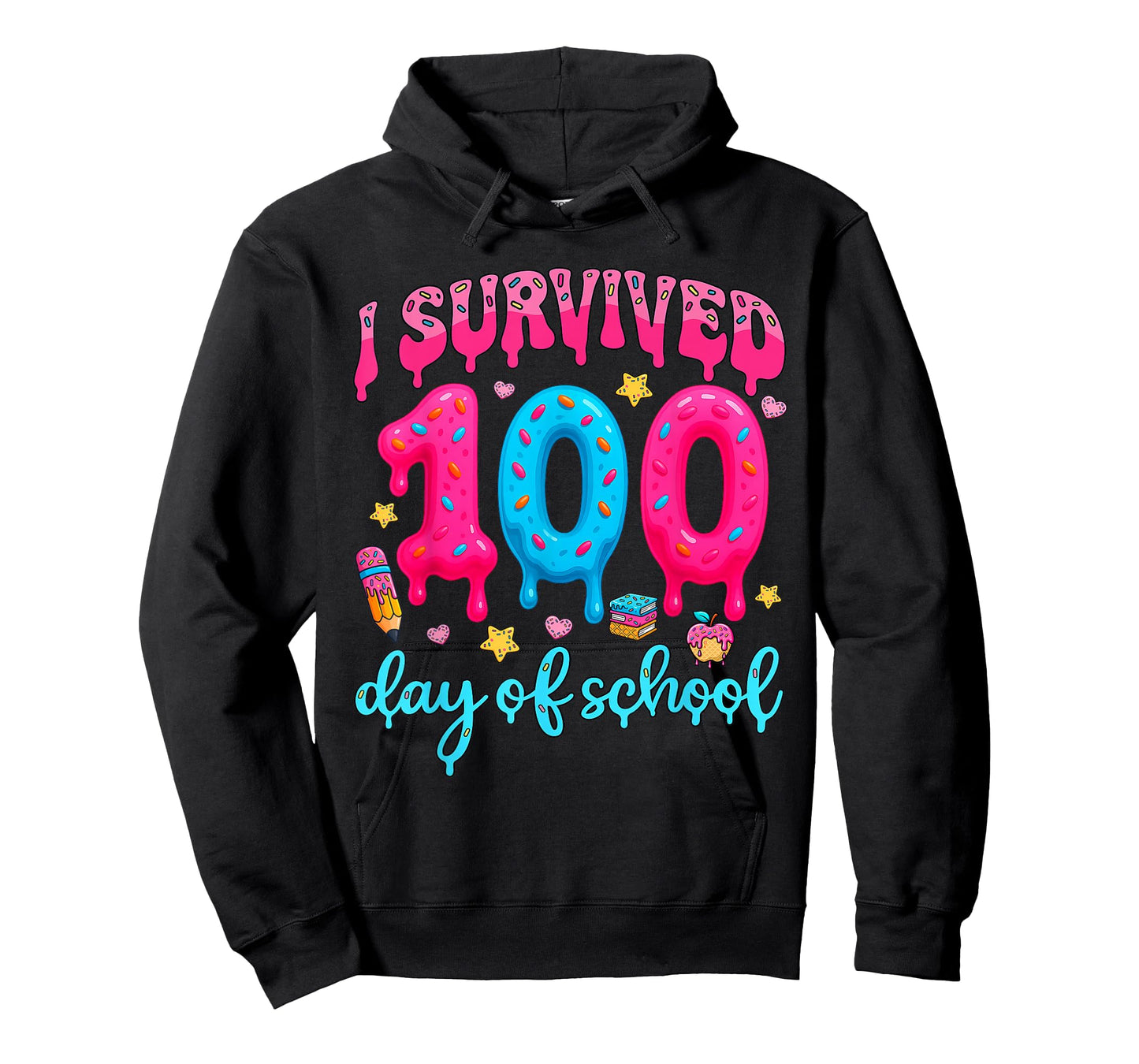 I Survived 100th Days of School Students Teachers 100 Days T-Shirt