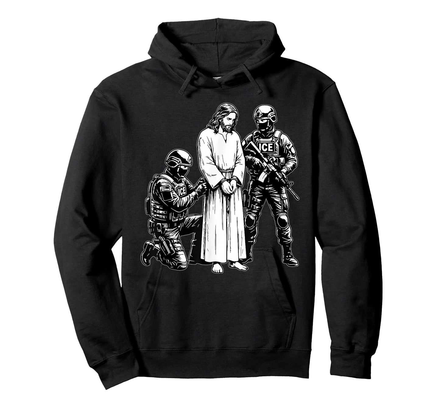 Anti ICE Jesus Arrested Parody T-Shirt