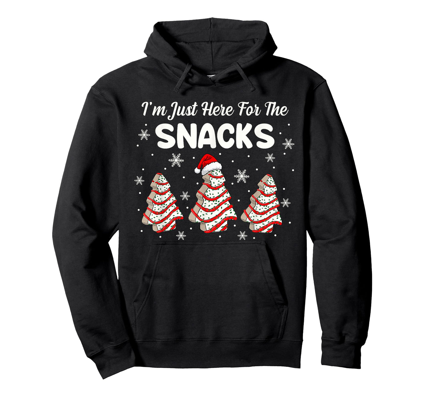 I'm Just Here for The Snacks Christmas Cakes Debbie Becky T-Shirt