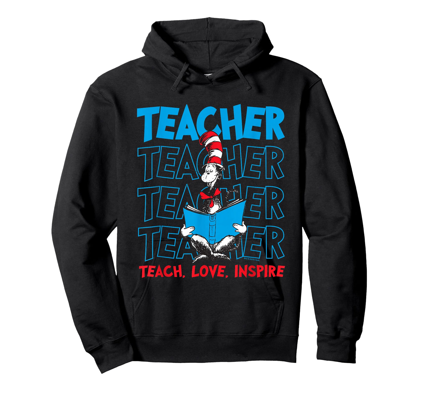 Dr Seuss Cat in The Hat Teacher Officially Licensed T-Shirt