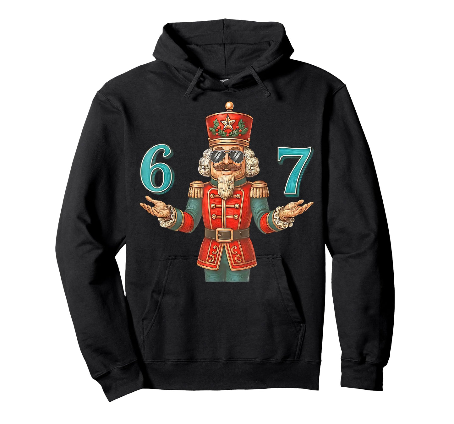 67 Nutcracker Six Seven Meme Christmas 6 7 Teens Kids T-Shirt