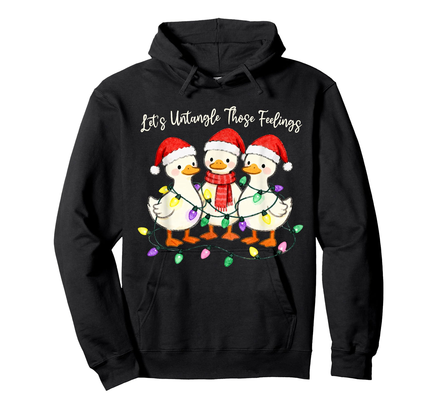 Let's Untangle Those Feelings Goose Christmas Counselor T-Shirt