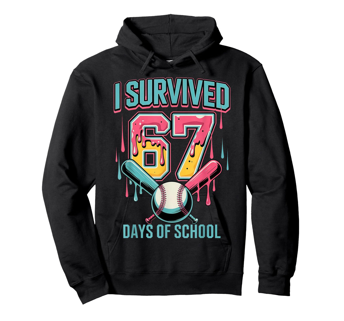 I Survived 67 Days of School Funny Six Seven Meme Teacher T-Shirt