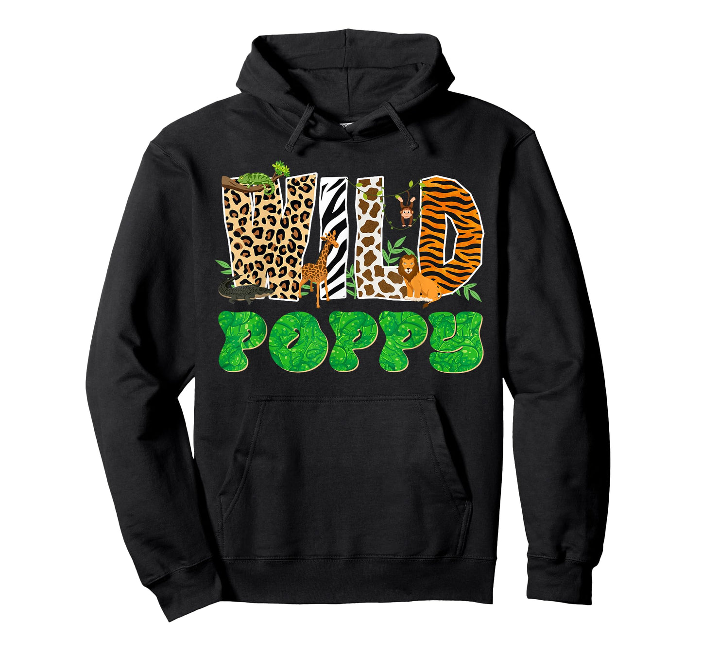 Wild Poppy Zoo Safari Animal Birthday Matching Family T-Shirt
