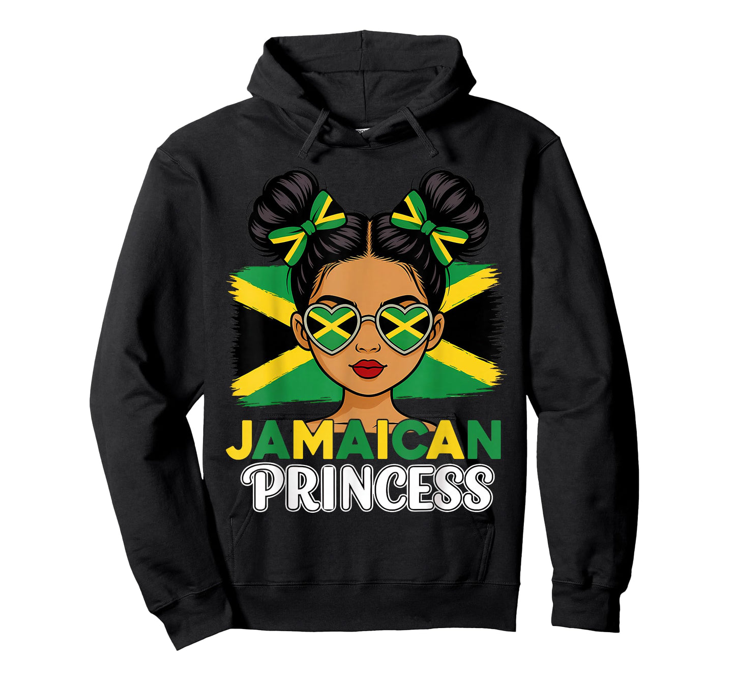 Cute Jamaican Princess Jamaica Girl Coquette Bow Women Girls T-Shirt