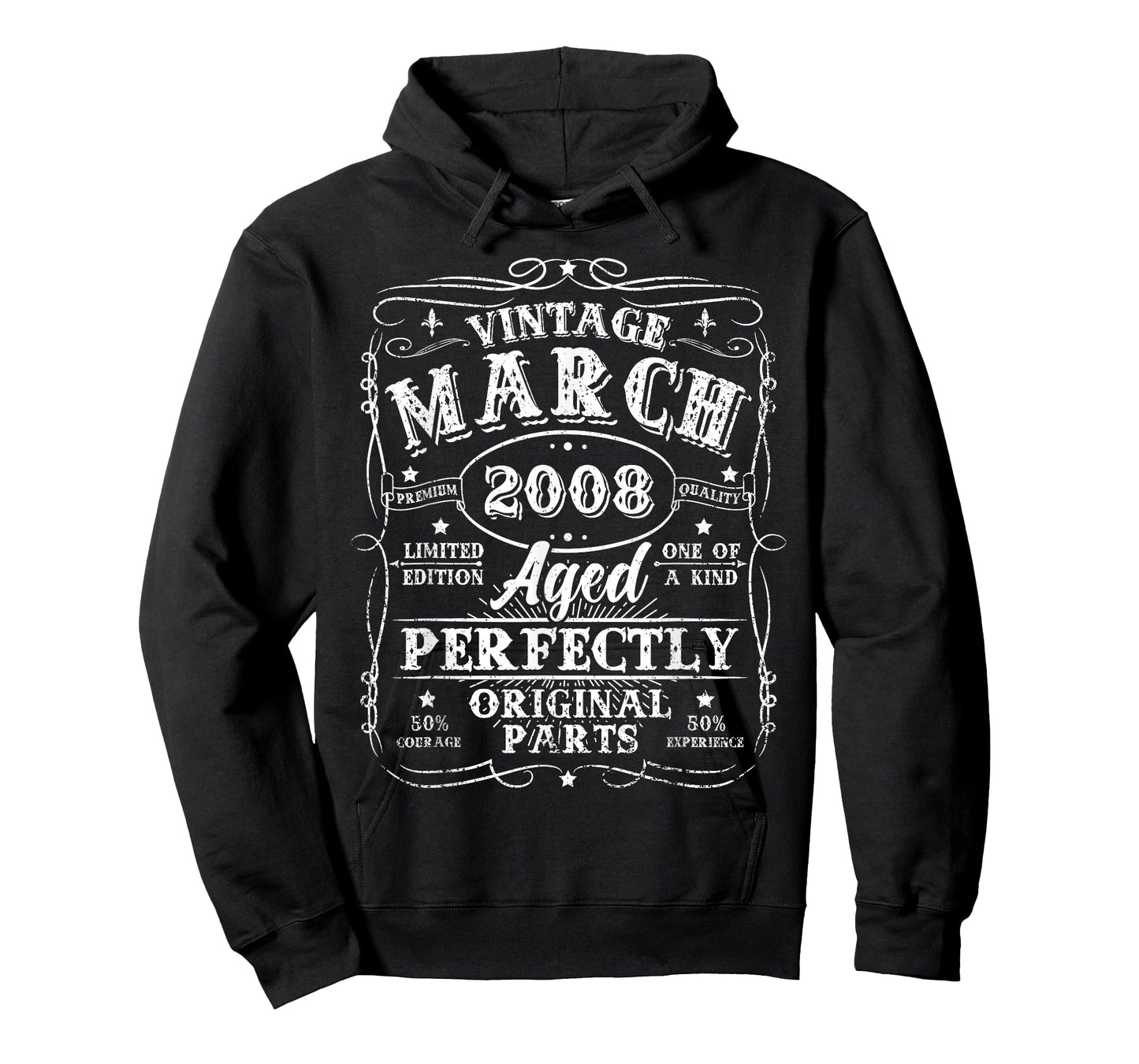 18 Years Old Vintage March 2008 18th Birthday for Boys Girls T-Shirt