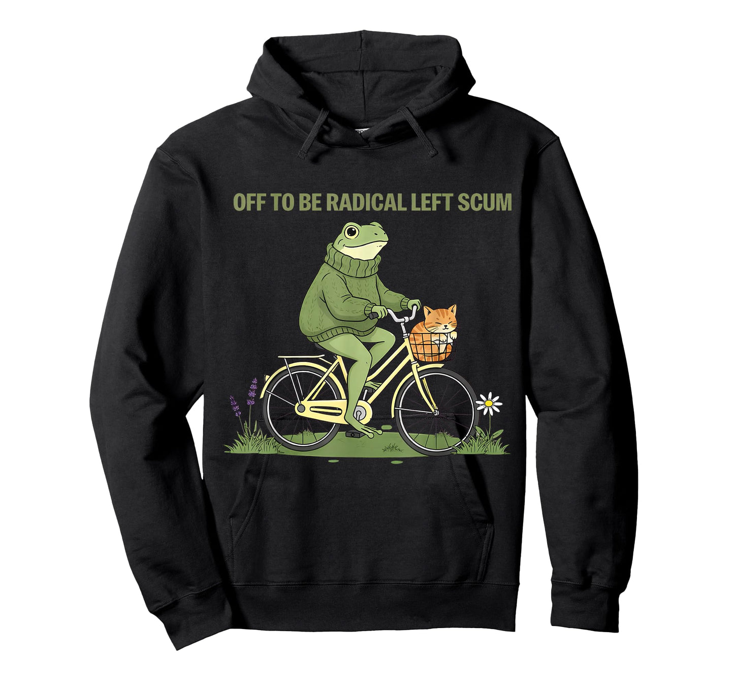Funny Frog Off to Be Radical Left Scum T-Shirt
