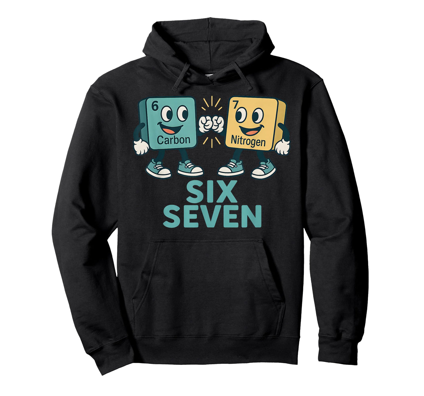Funny 67 Science Teacher 6 7 Carbon Nitrogen Periodic Table T-Shirt