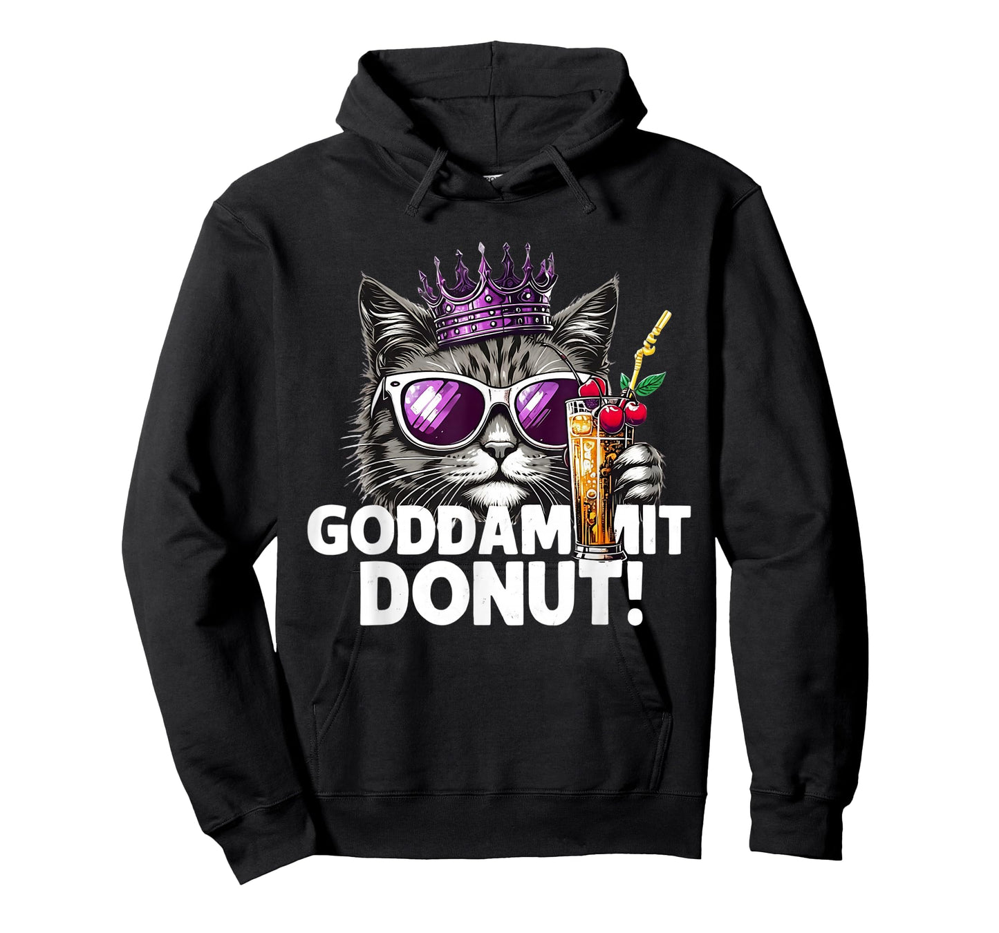 Donut Princess Cat Meme Tee – Kawaii Funny Cartoon Style T-Shirt