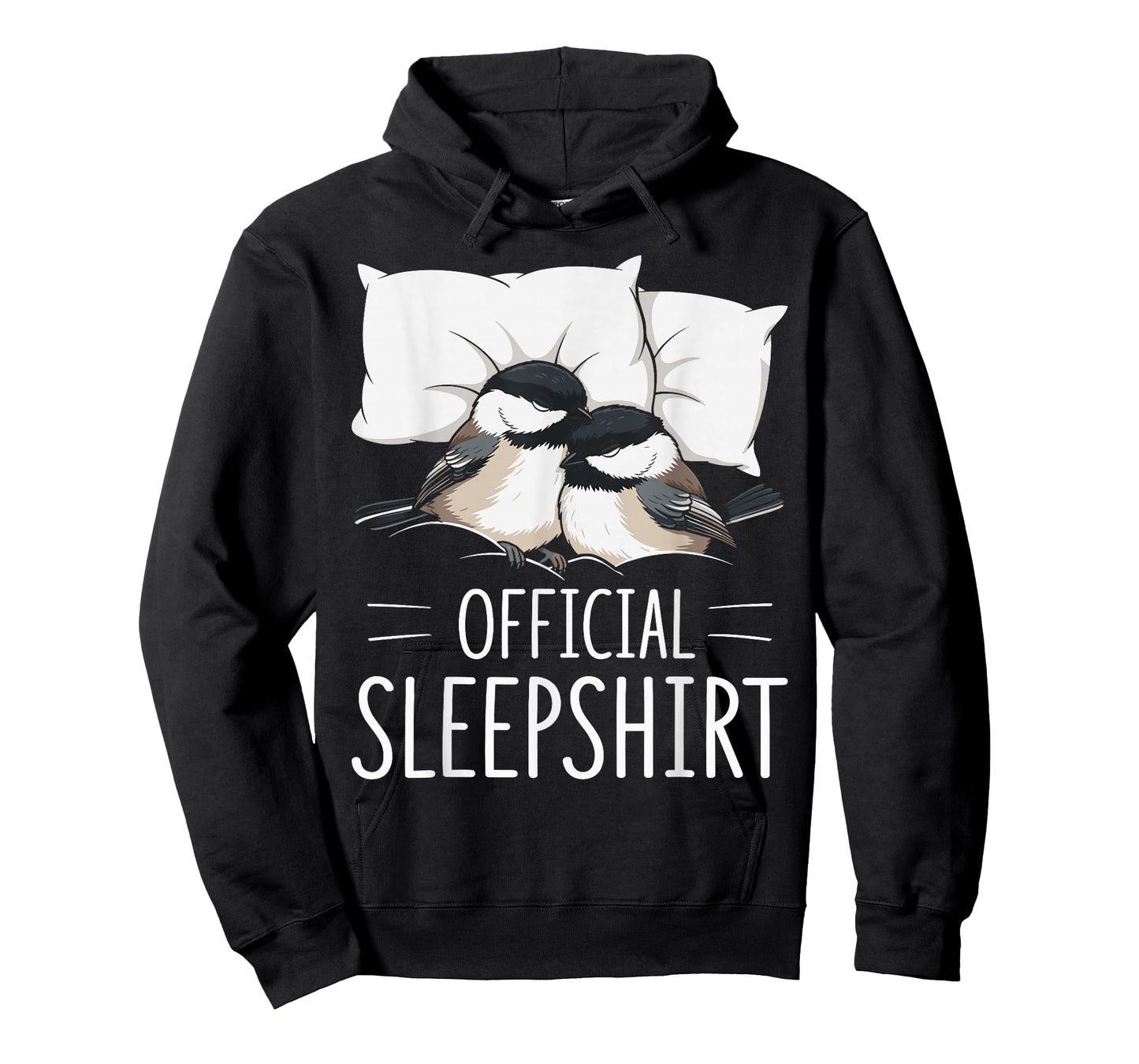 Official Sleepshirt Sleeping Chickadee Bird Lovers Pajama T-Shirt