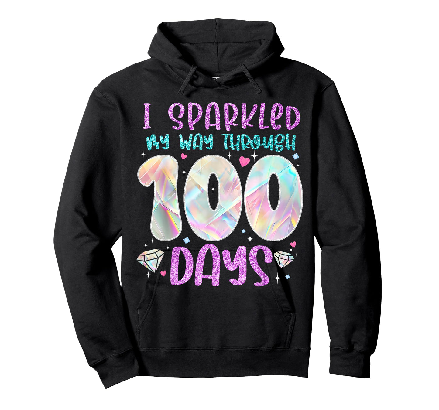 Funny 100 Days of School Teacher Student Kids 100th Day T-Shirt