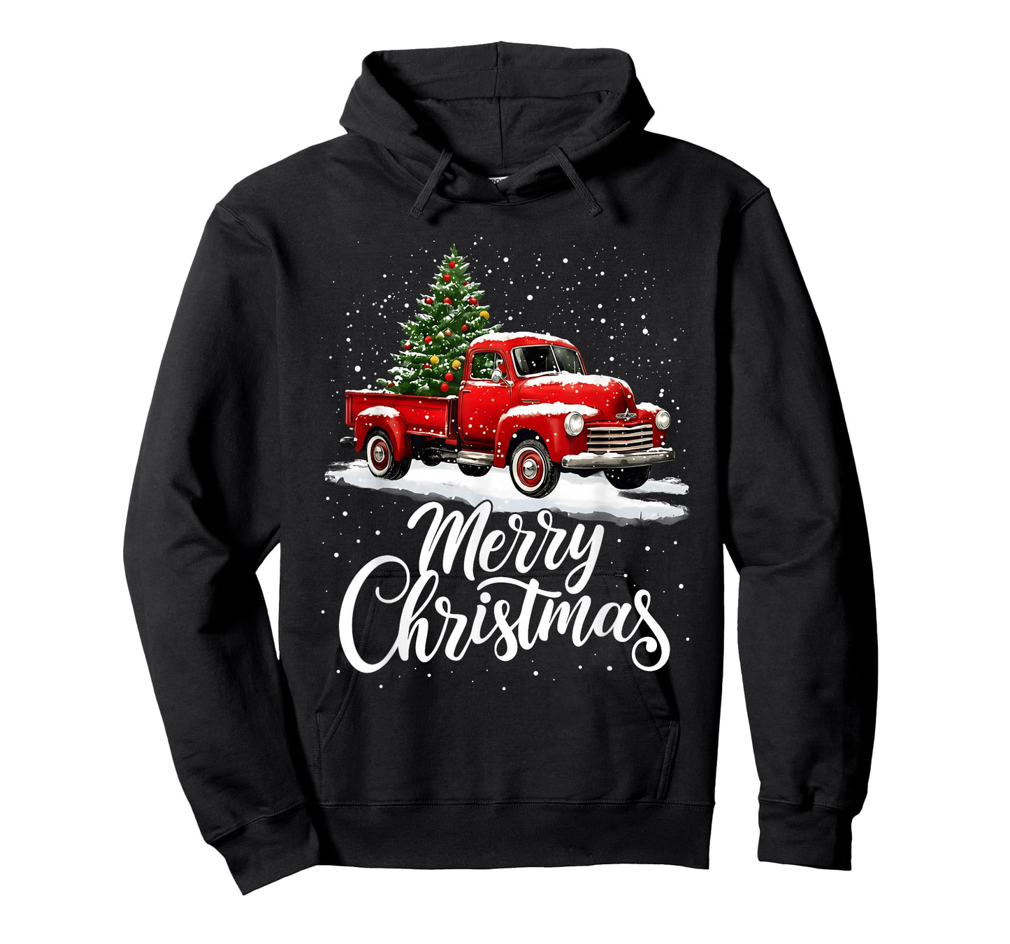Merry Christmas Red Truck Family Matching Christmas Pajama T-Shirt
