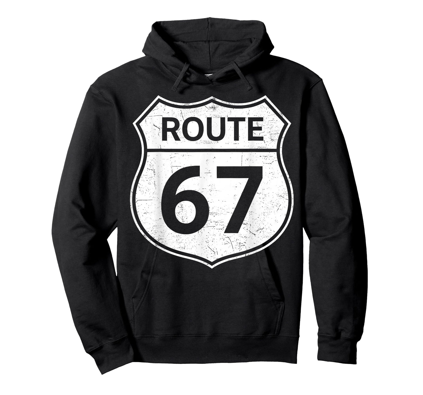 Six Seven Funny Meme Route 67 Road Sign 6 7 Men Women Kids T-Shirt