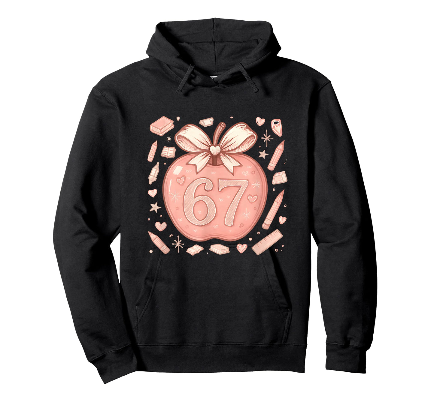 67 Meme Teacher Six Seven Teachers Coquette Soft-core Apple T-Shirt