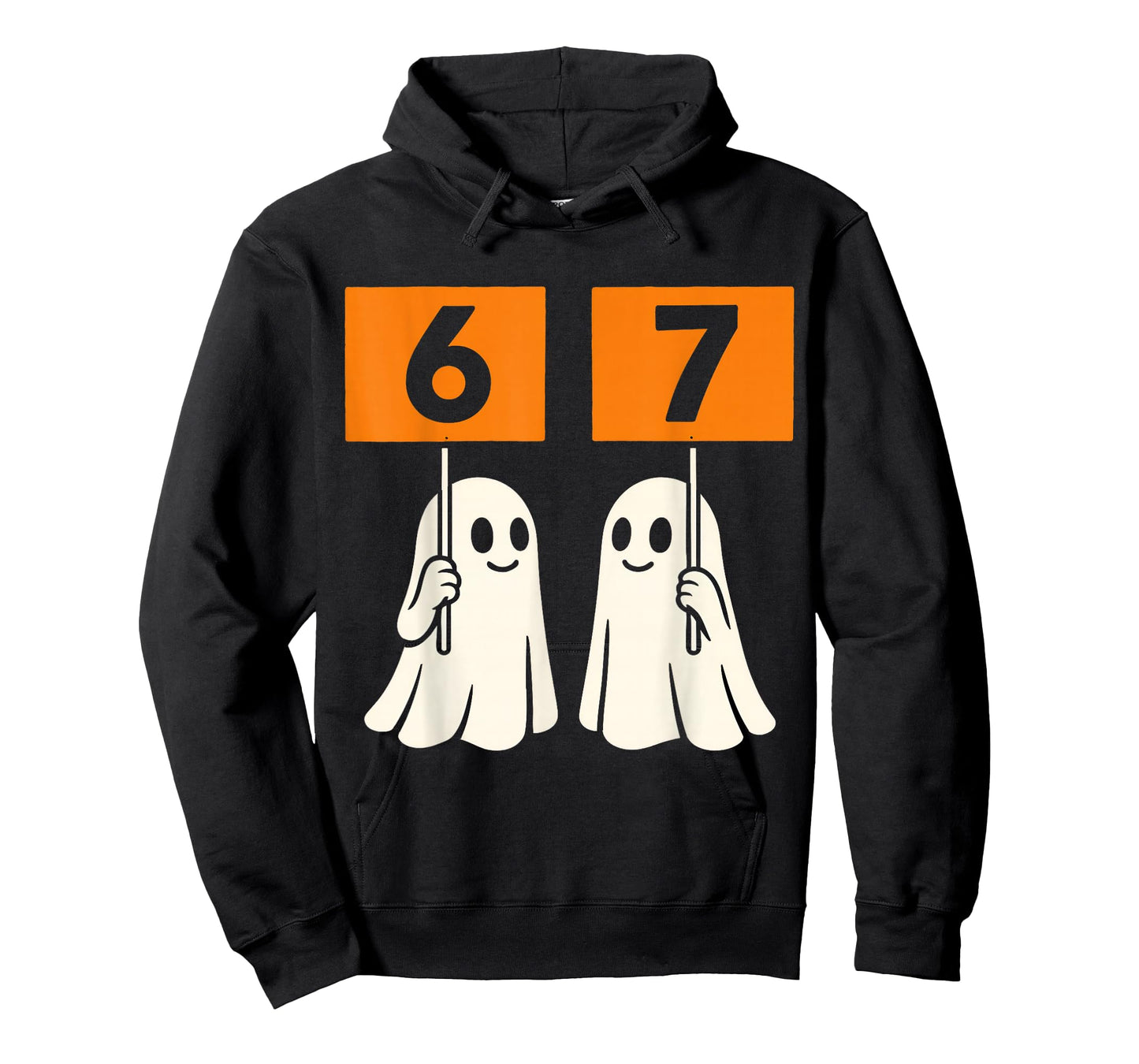 Funny 67 Meme Halloween Trendy Six Seven Ghosts 6-7 Humor T-Shirt