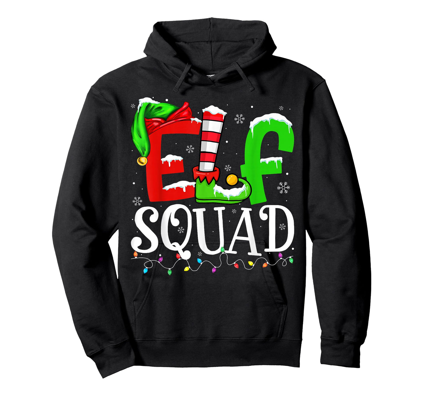 Elf Family Christmas Shirts Matching Pajamas Xmas Elf Squad T-Shirt