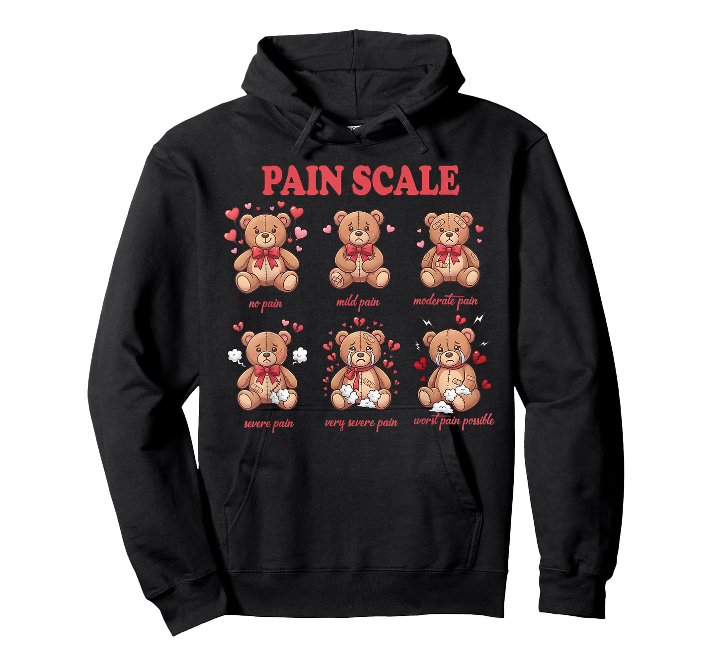 Funny Pain Scale Valentines Day Trauma Nurse Doctor Medical T-Shirt