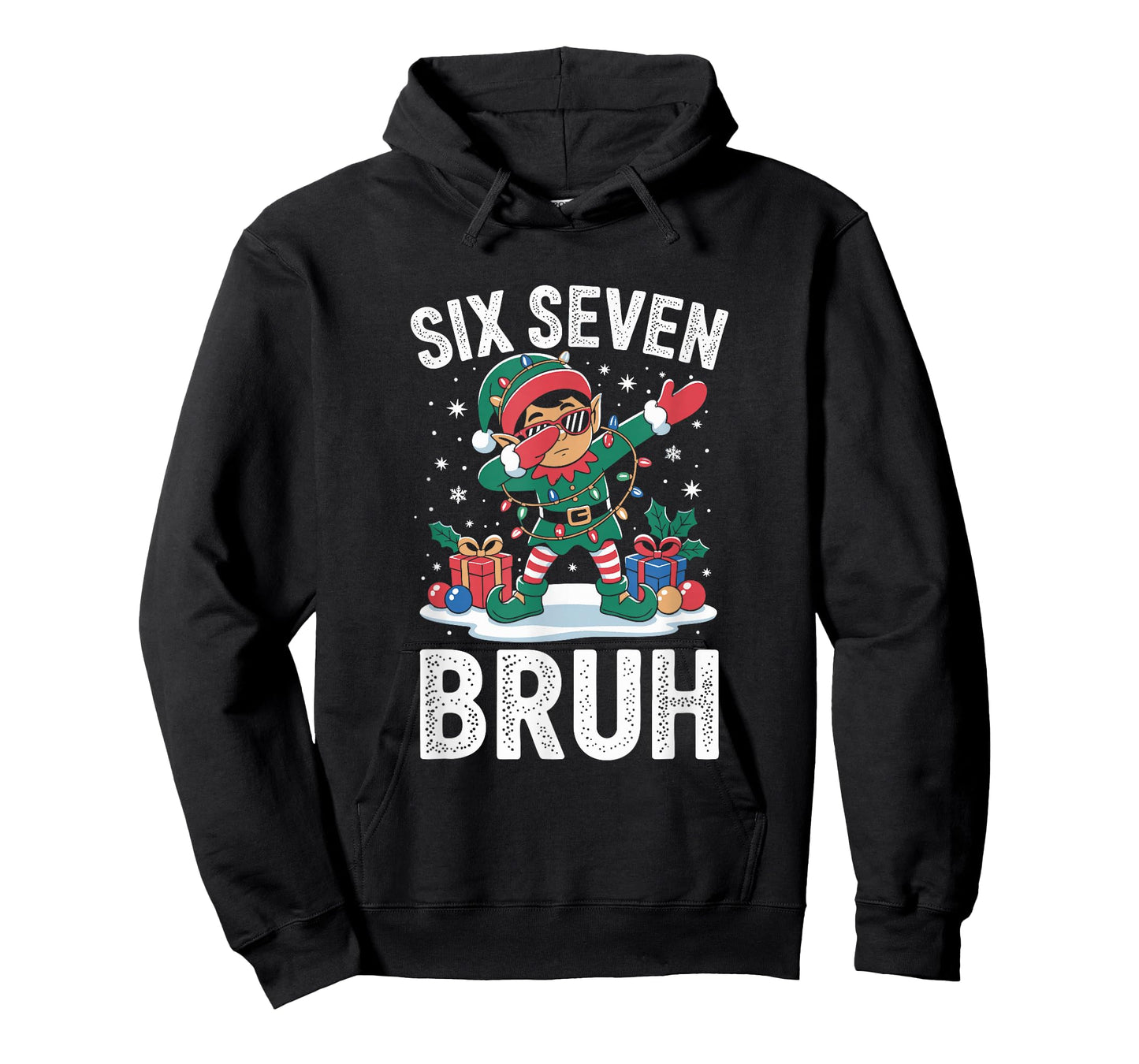 Funny Elf Dab 67 Six Seven Burh Christmas 6 7 Meme Dabbing T-Shirt