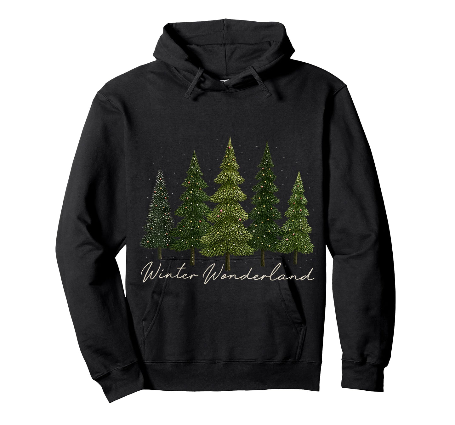 Winter Wonderland Snowy Forest Holiday Scene T-Shirt