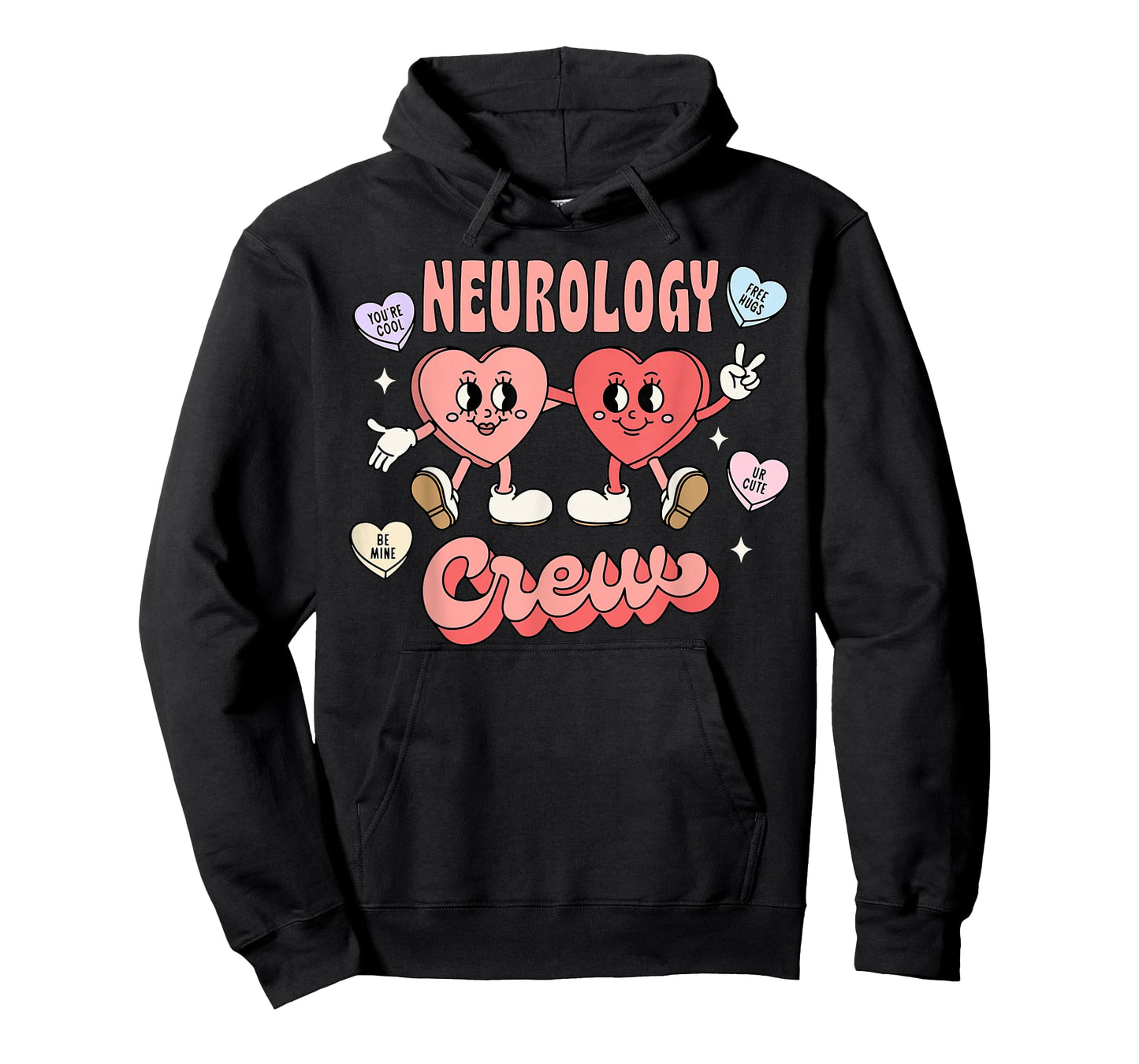 Neurology Crew Candy Heart Valentine Neuro Nurse Trauma ICU T-Shirt