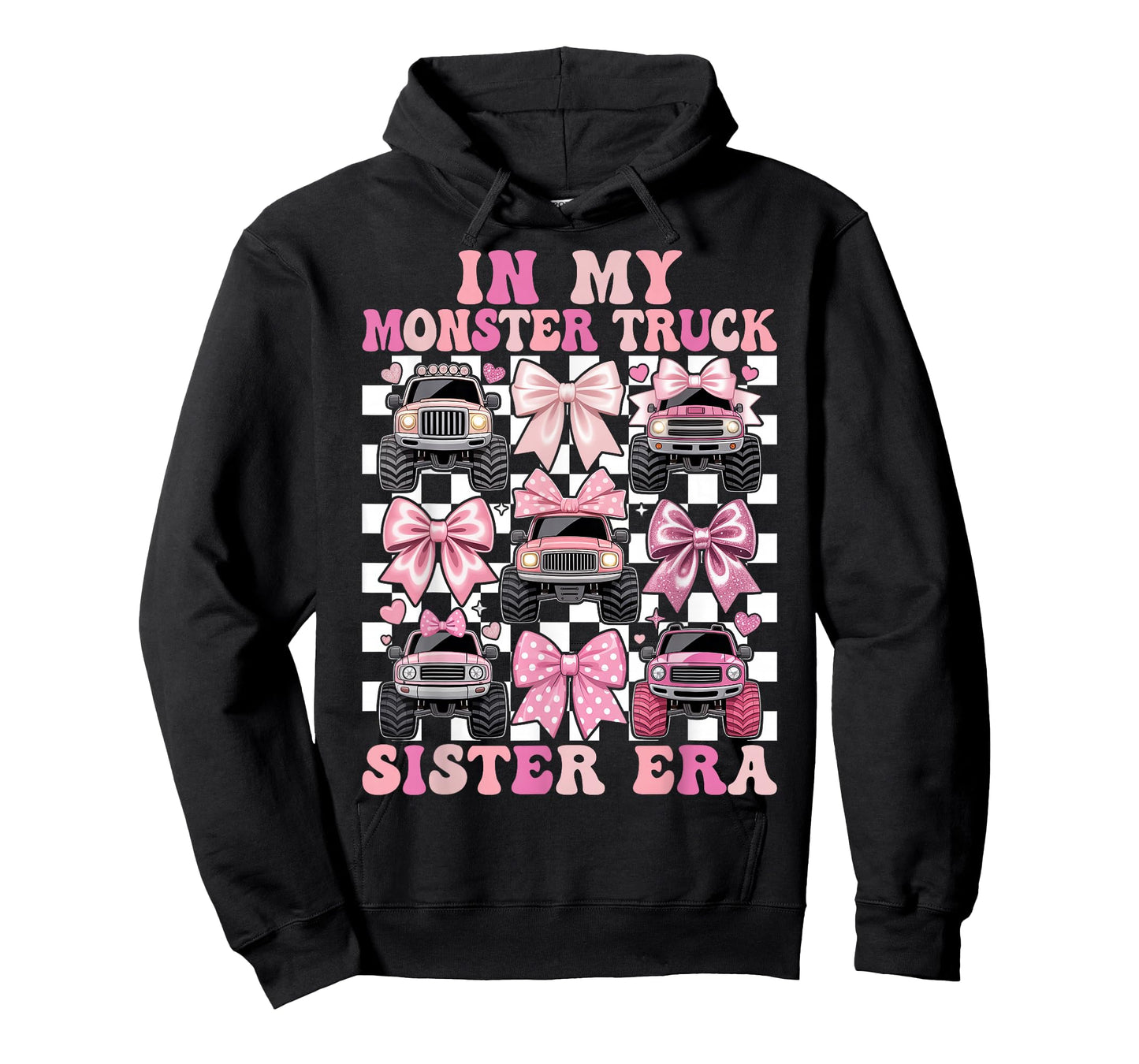 Coquette Monster Truck Sister T-Shirt