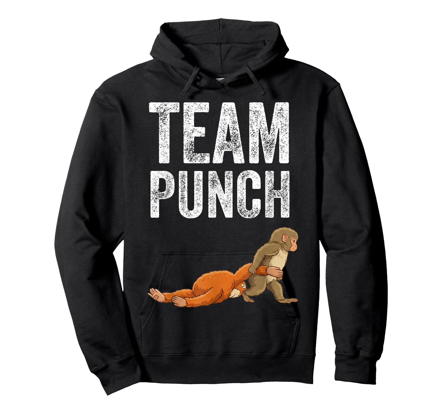 Baby Monkey Team Punch Shirt Cute Viral Macaque Lover Japan T-Shirt