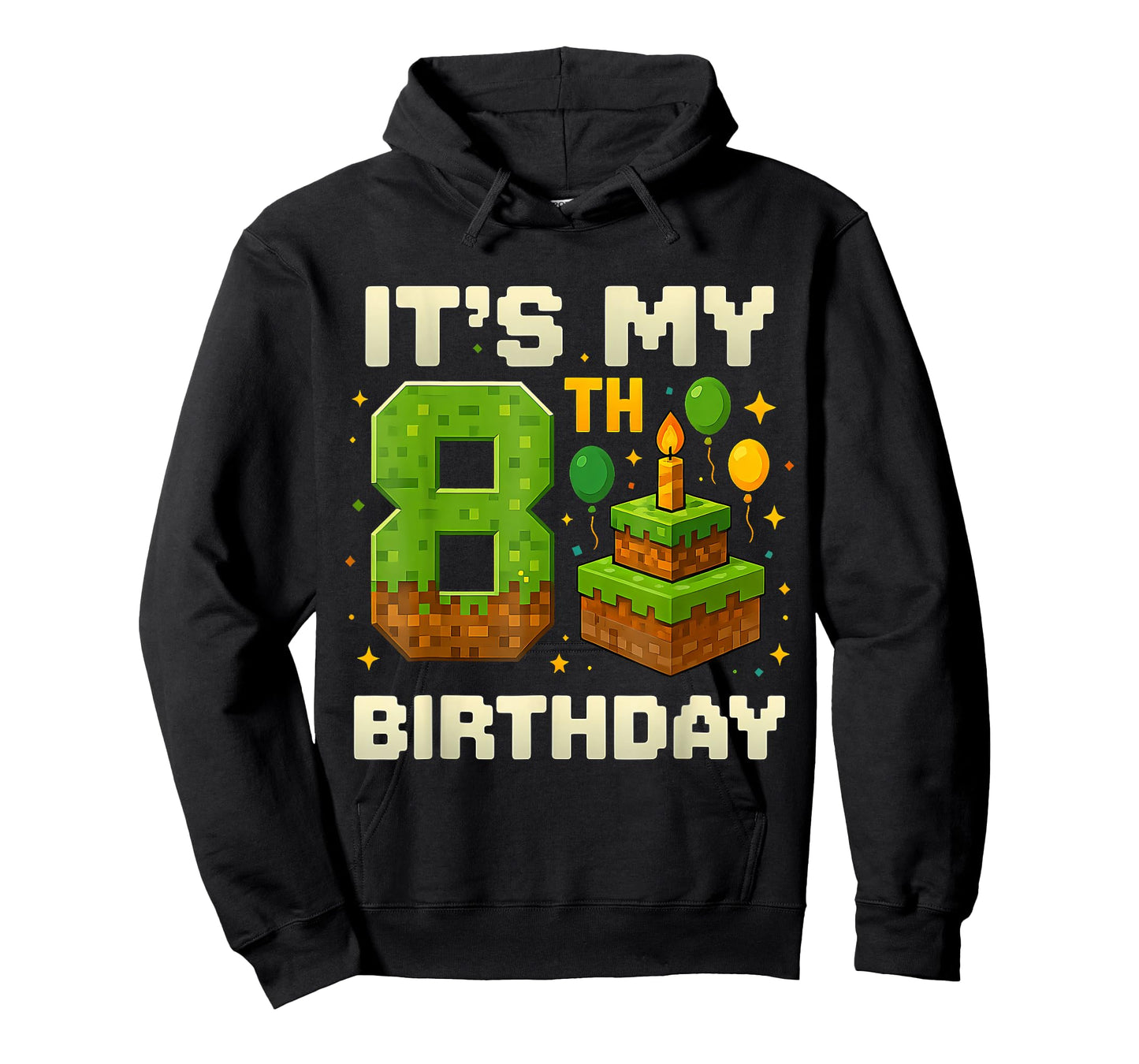 Birthday Boy Shirt It's My 8th Birthday Video Game Pixel T-Shirt