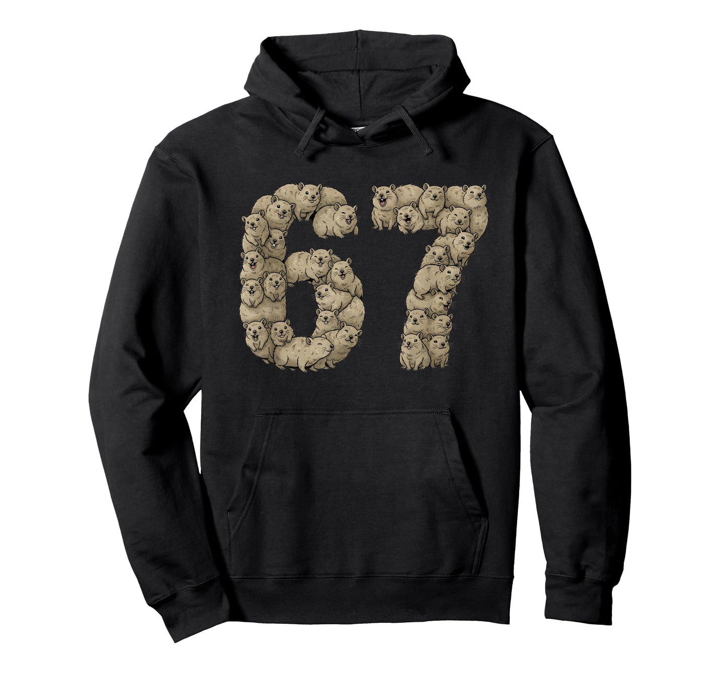 Funny Rock Hyrax Awawa 6 7 Meme Six Seven Love T-Shirt