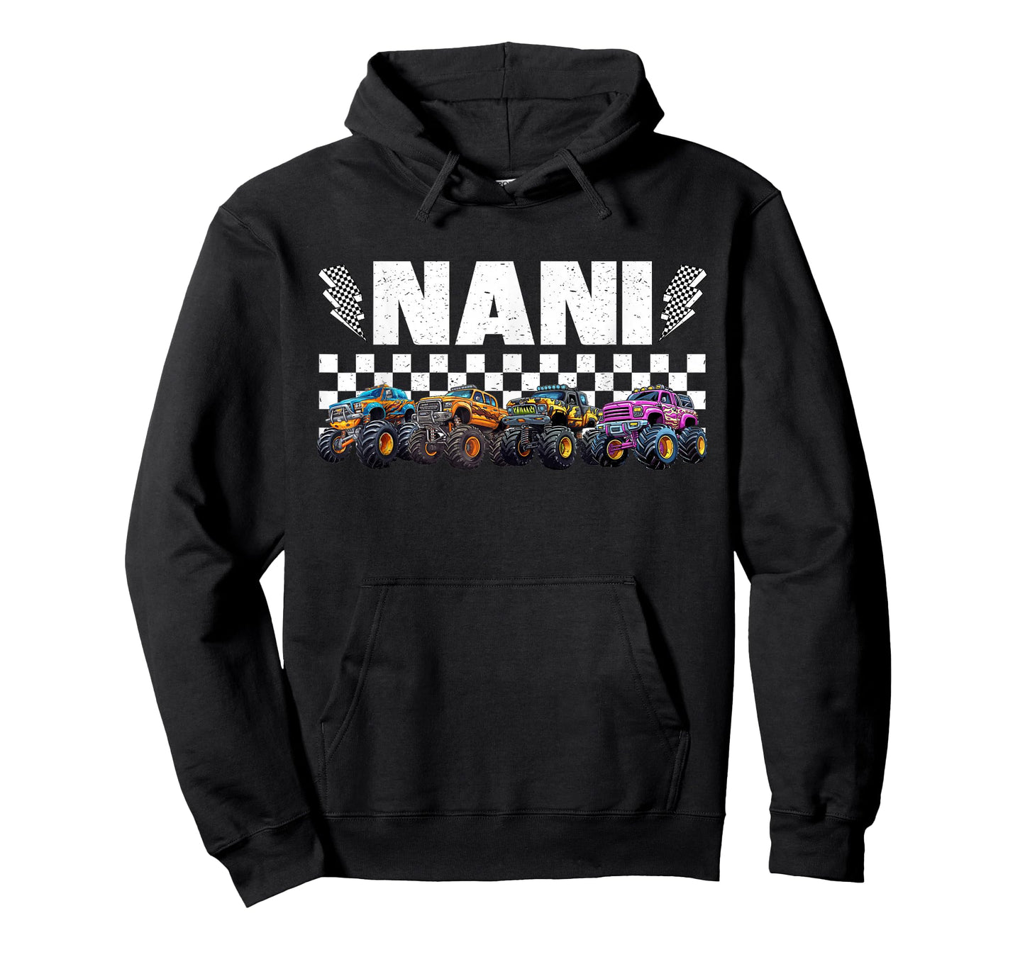 Nani Retro Monster Truck Family Crew Birthday Matching T-Shirt