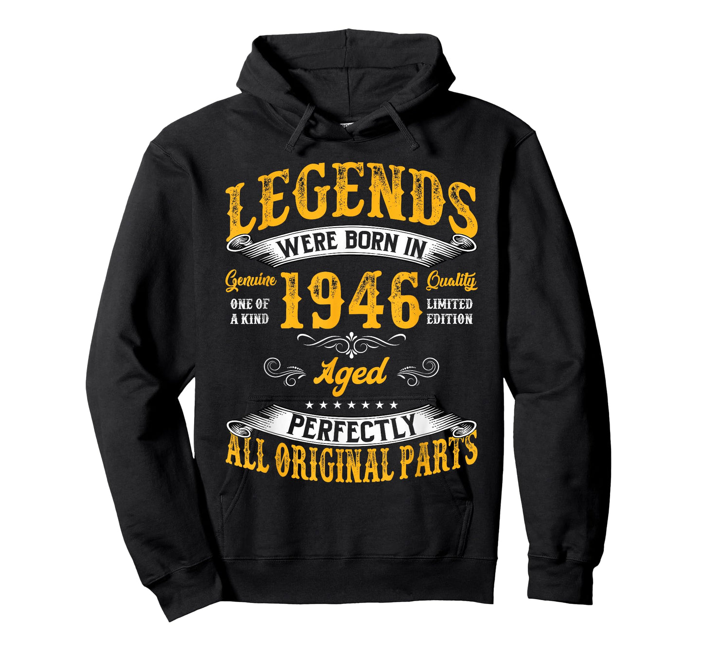 Vintage 80 Birthday Shirt for Men Legends were Born in 1946 T-Shirt