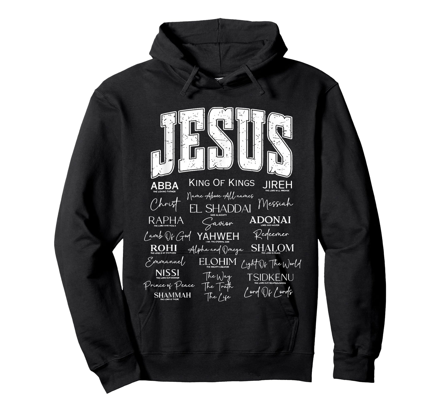 Jesus is King Names of God Hebrew Christian Worship Jesus T-Shirt