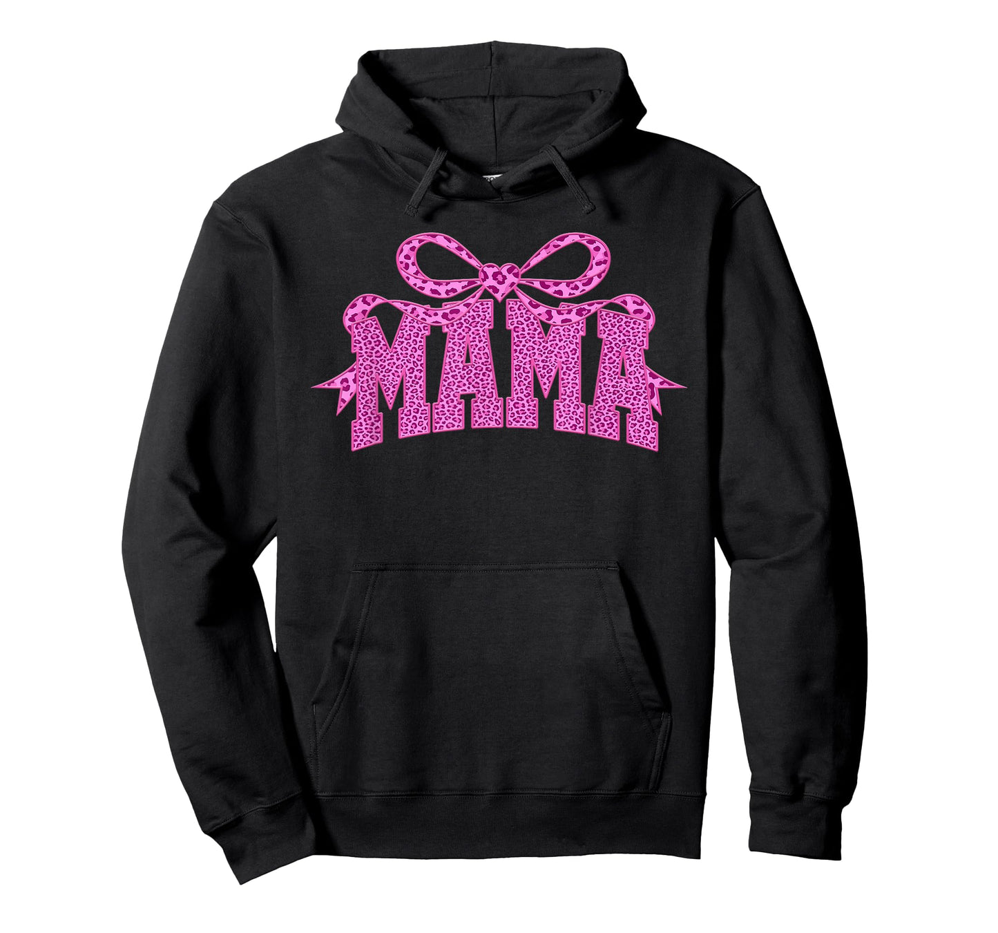 Mama Leopard Coquette Bow Pink Mother's Day Women Mom T-Shirt