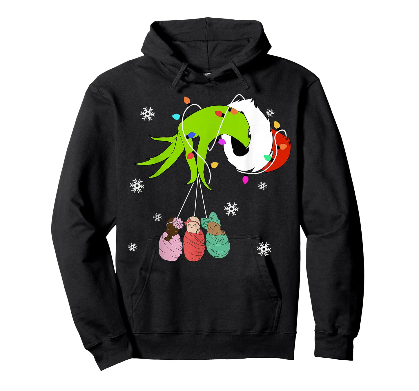 NICU Labor Delivery Nurse Santa Christmas Xmas Pajamas Funny T-Shirt