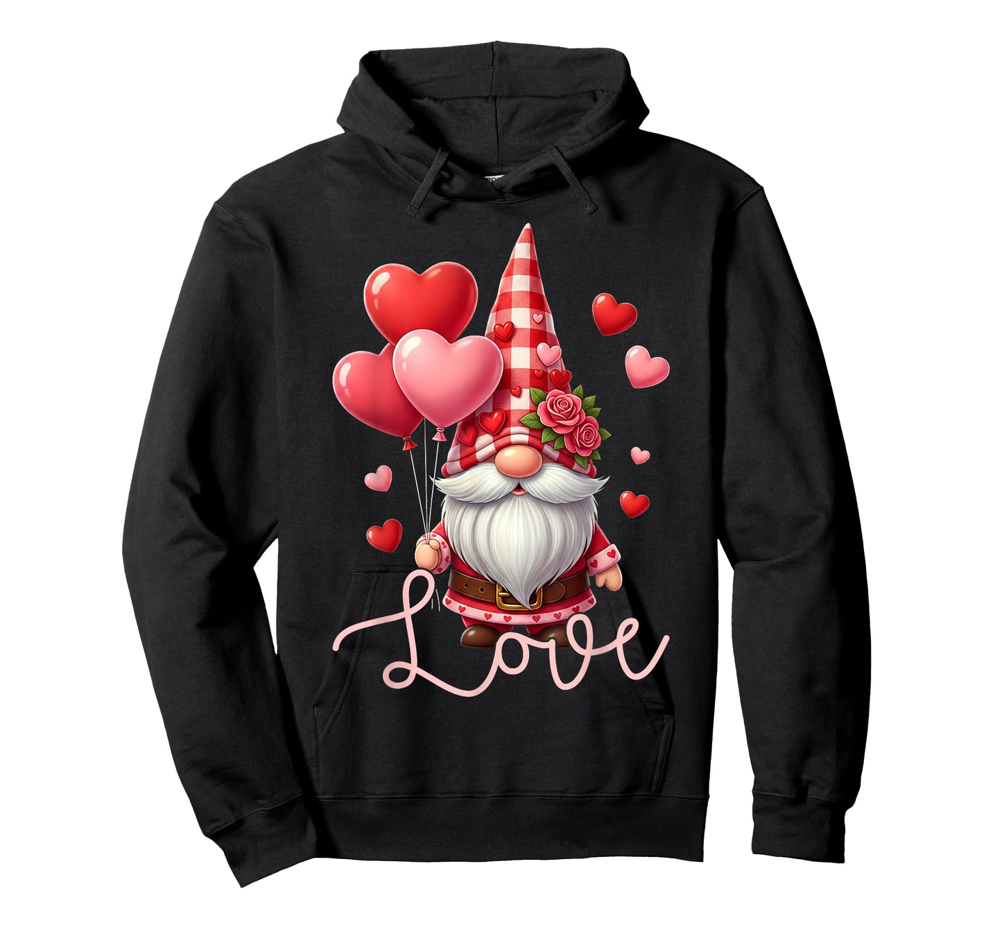 Love Valentines Gnomes Cute Red Hearts Gnome Women Girls T-Shirt