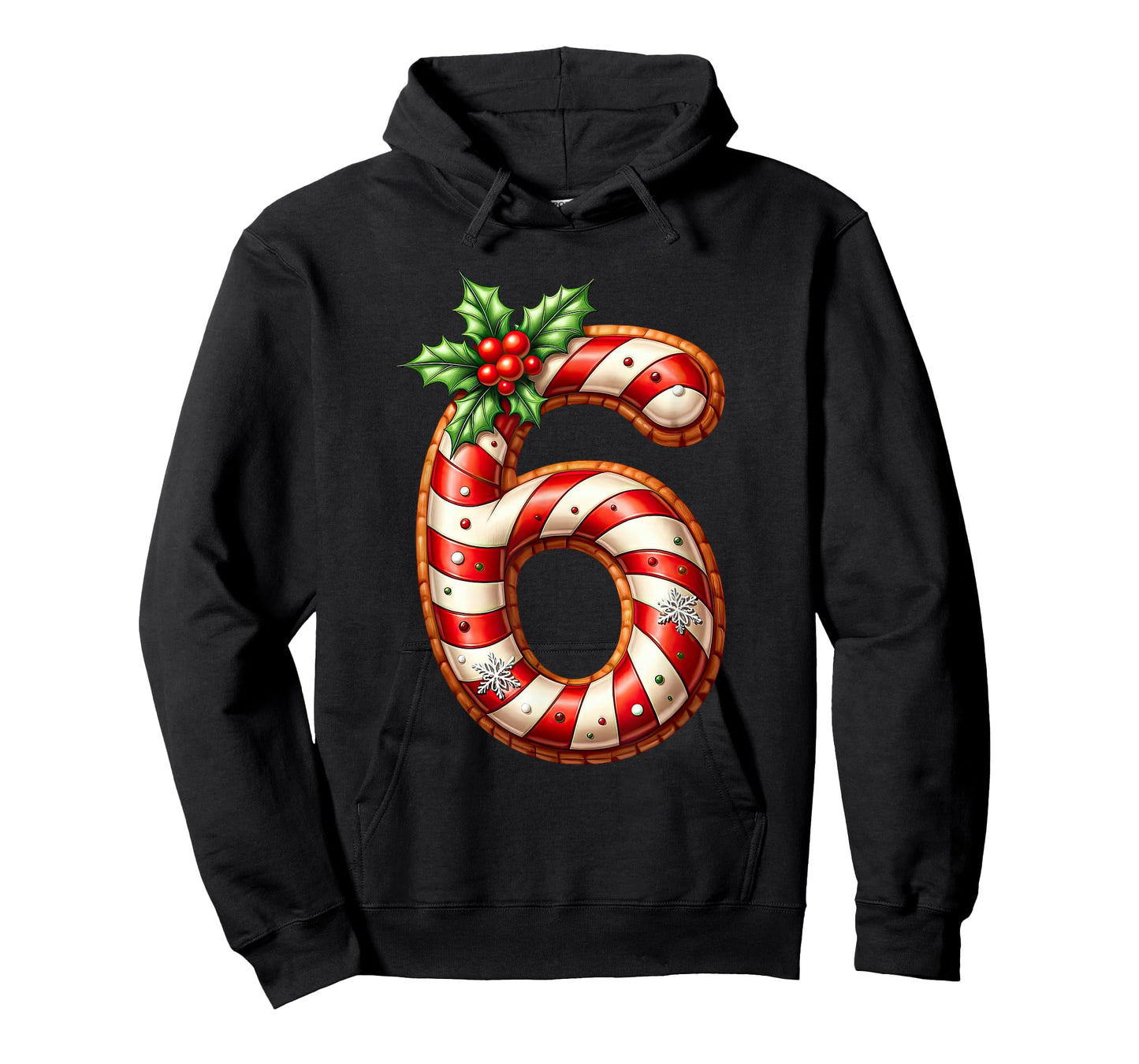 Christmas Six Seven 6 7 Meme Candy Cane Boys Girls Men Women T-Shirt