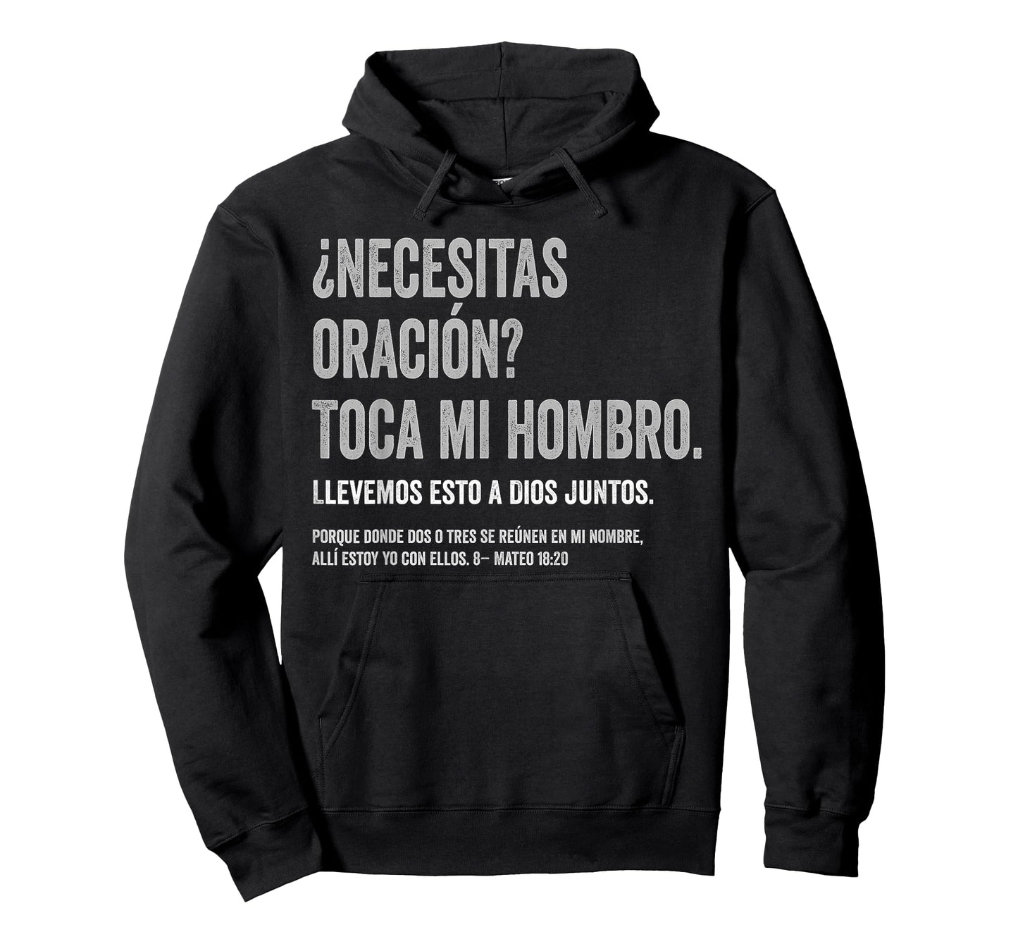 ¿Necesitas oración? Toca mi Hombro Christian Spanish Verse T-Shirt